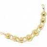 18K PULSERA ORO AMARILLO CON MEDUSAS DE 20 Y 15 MM. LARGO: 20,5 CM