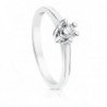 18K SOLITARIO BRILLANTE ORO BLANCO 0,200 QTES.SI-H