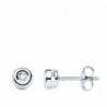 18K PENDIENTES ORO BLANCO CHATÓN DIAMANTES 0,040 QTES G-VS2. CIERRE PRESIÓN