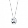 18K GARGANTILLA ORO BLANCO CHATON DIAMANTE 0,050 QTES. G-VS2. CADENA 42 CM