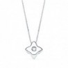 18K GARGANTILLA ORO BLANCO ESTRELLA 5X5MM DIAMANTE 0,015QT. G-VS2. CADENA 42CM