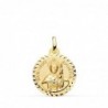 18K MEDALLA SANTIAGO APOSTOL TALLA CRUZADA 18 MM.
