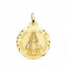 18K MEDALLA VIRGEN DE GUADALUPE TALLADA 20 MM