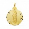 18K MEDALLA VIRGEN DE LA ALMUDENA TALLADA 22 MM