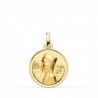 18K MEDALLA VIRGEN DE MONTSERRAT BISEL 18 MM