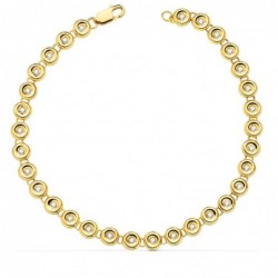 18K PULSERA RIVIERE ORO...