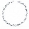 18K PULSERA RIVIERE ORO BLANCO 16 DIAMANTES 0,240 QTS. 4,85 MM. G-VS2. 18.5 CM