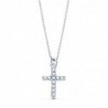 18K GARGANTILLA CRUZ 8,5 X 6,5MM.11 DIAMANTES 0,05QT.CADENA VENECIANA 45CM.G-VS2