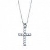 18K GARGANTILLA CRUZ 11 X 8MM.11 DIAMANTES 0,09QT. CADENA VENECIANA 45CM. G-VS2