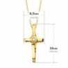 18K GARGANTILLA CRUZ 16 X 8,5MM.1 DIAMANTE 0,015QT.CADENA VENECIANA 45CM. G-VS2