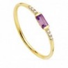 18K SORTIJA ORO AMARILLO DIAMANTES 0,030 QTES. G-VS2 AMATISTA 4X2MM.CUERPO 1MM