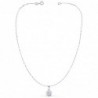 18K GARGANTILLA ORO BLANCO COLGANTE 7 MM. DIAMANTES 0,301 QTS. CADENA 42+3 CM