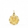 18K MEDALLA VIRGEN MACARENA 16 MM  TALLADA