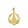18K MEDALLA VIRGEN DEL ROCIO PANDERETA 20 X 17MM