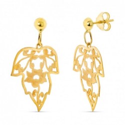 18K PENDIENTES ORO AMARILLO...