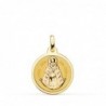 18K MEDALLA VIRGEN DEL ROCIO BRILLO 18MM