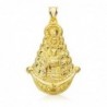 18K VIRGEN DEL ROCIO SILUETA 40 X 25 MM