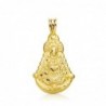 18K VIRGEN DEL ROCIO SILUETA 25 X 20MM
