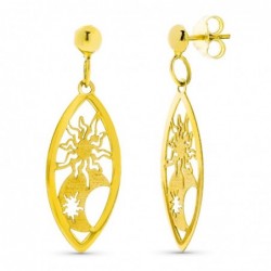 18K PENDIENTES ORO AMARILLO...