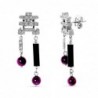 18K PENDIENTES ORO BLANCO CON CIRCONITAS Y BOLAS