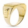 18K SELLO MACIZO CABALLERO ORO AMARILLO TALLADO. CABEZA CUADRADA 20 X15 MM
