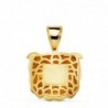 18K COLGANTE ORO AMARILLO CABEZA BULLDOG INGLES TALLADA. 27 X 31 MM