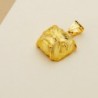 18K COLGANTE ORO AMARILLO CABEZA BULLDOG INGLES TALLADA. 27 X 31 MM