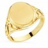 18K SELLO ORO AMARILO CON TALLADOS LATERALES. CABEZA OVAL MATIZADA: 14 X 11 MM