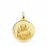 18K MEDALLA CORAZON DE JESUS BISEL 22 MM