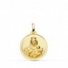 18K MEDALLA VIRGEN DEL CARMEN BISEL 18 MM