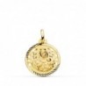 18K MEDALLA VIRGEN DEL CARMEN CALADA HELICE 18MM