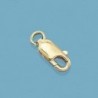 18K FORNITURA CIERRE MOSQUETON HUECO MEDIANO 13X4.5MM