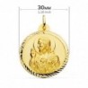 18K ESCAPULARIO HELICE VIRGEN CARMEN Y CORAZON DE JESUS 30 MM