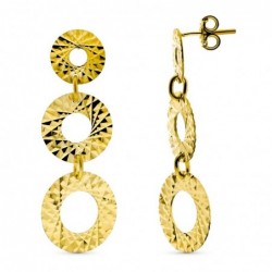 18K PENDIENTES ORO AMARILLO...