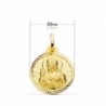 18K ESCAPULARIO HELICE CALADO VIRGEN CARMEN Y CORAZON DE JESUS 20 MM