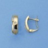 18K PENDIENTES CIRCONITAS. 14 X 4 MM.