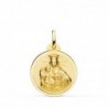18K MEDALLA VIRGEN MARIA DEL CARMEN BISEL 20 MM