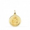 18K MEDALLA VIRGEN MARIA DEL CARMEN BISEL 18 MM