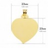 18K CHAPA CORAZÓN MATIZADA 23 X 23 MM.