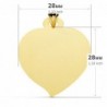 18K CHAPA CORAZÓN MATIZADA 28 X 28 MM.