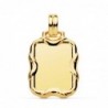 18K CHAPA RECTANGULAR BRILLO 21 X 19 MM.