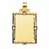 18K CHAPA LABRADA RECTANGULAR 30 X 24 MM.