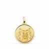 18K MEDALLA SANTA FAZ BISEL 18 MM