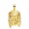 18K COLGANTE ORO AMARILLO CABEZA DE CRISTO ESTAMPADO. 30 X 19 MM