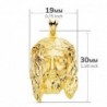 18K COLGANTE ORO AMARILLO CABEZA DE CRISTO ESTAMPADO. 30 X 19 MM