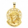 18K COLGANTE CABEZA CRISTO ORLA 32 X 26 MM