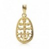 18K CARAVACA CRISTO CERCOTALLADO 19 X 11MM