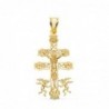 18K CRUZ CARAVACA CRISTO 40 X 24 MM