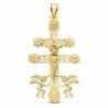 18K CRUZ CARAVACA 49 X 27 MM