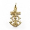 18K CRUZ MARINERA CRISTO 38X20 MM